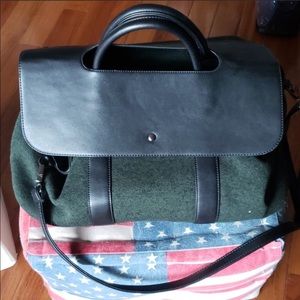 Beautiful leather oversized bag Made in Italy